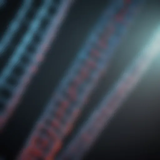 Visual representation of single cell RNA sequencing technology.