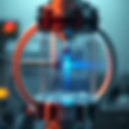 Schematic of a spectrometer showing light path and wavelength measurement