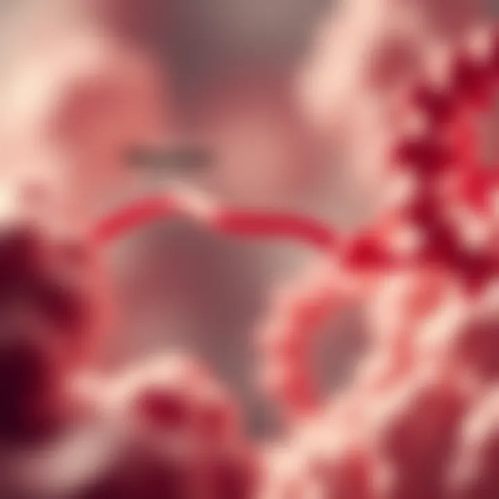 Diagram showing the interaction between glucagon and insulin