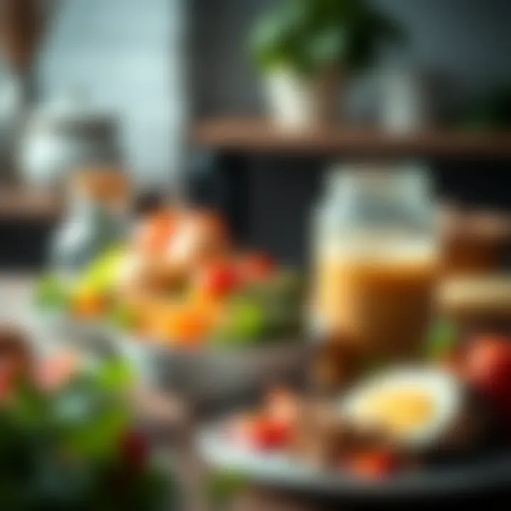 Visual of balanced meals enhancing insulin sensitivity