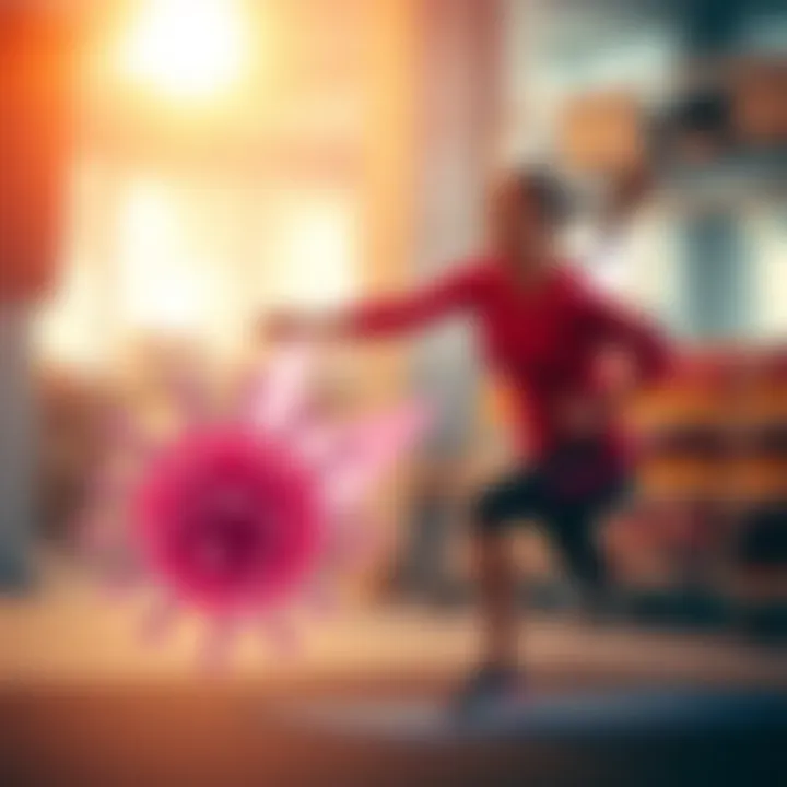 Illustration depicting exercise benefits on insulin levels