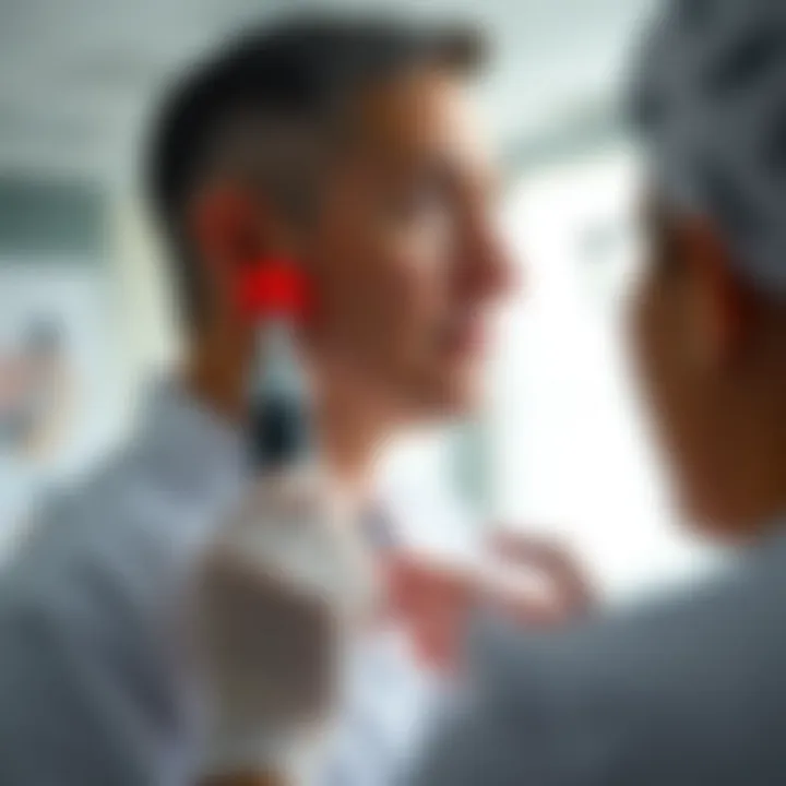 Skin examination routine