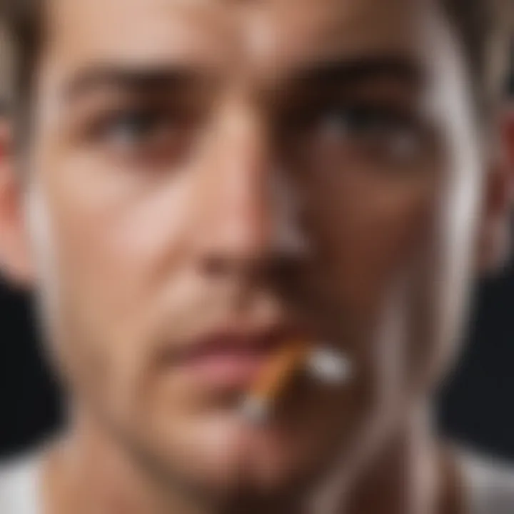 Infographic showing health impacts of tobacco use