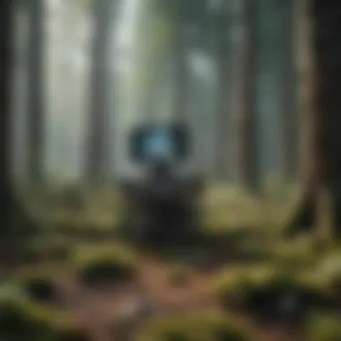 A visual representation of technology aiding in forest conservation efforts