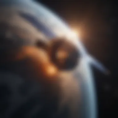 Harnessing Solar Energy from Space A solar satellite capturing sunlight in orbit