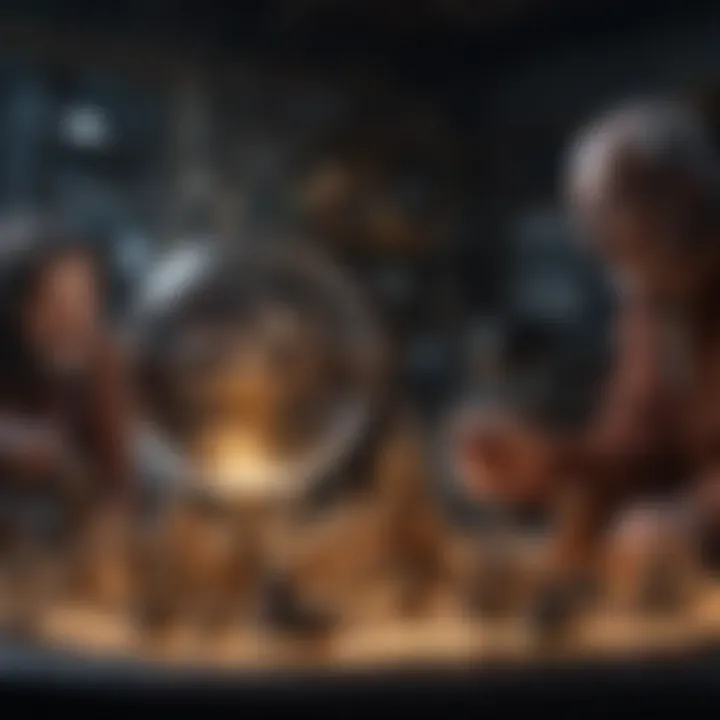 Renaissance scientists collaborating in a study