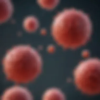 LDL Cholesterol Interaction with Cell Membranes Depiction of LDL cholesterol molecules interacting with cell membranes