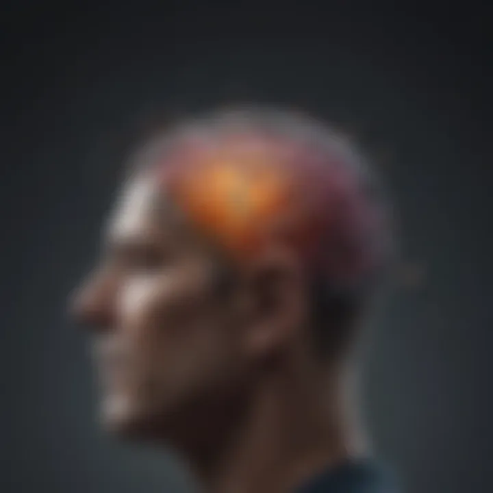 Conceptual image showcasing cognitive processes in a vibrant and dynamic way.