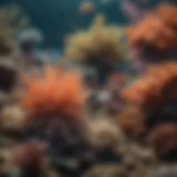 Vibrant coral formations showcasing biodiversity