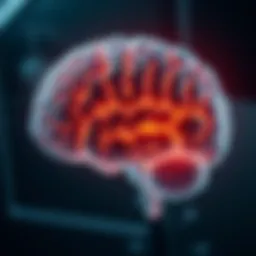 Illustration of brain development impacted by trauma