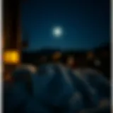 A peaceful night scene symbolizing restorative sleep