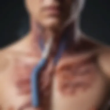 Biological Mechanisms of Esophageal Cancer Diagram illustrating the biological mechanisms linking smoking to esophageal cancer