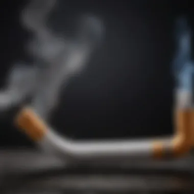 Smoking Prevalence and Cancer Rates Graph showing statistical correlations between smoking prevalence and esophageal cancer rates