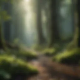 A lush forest showcasing biodiversity