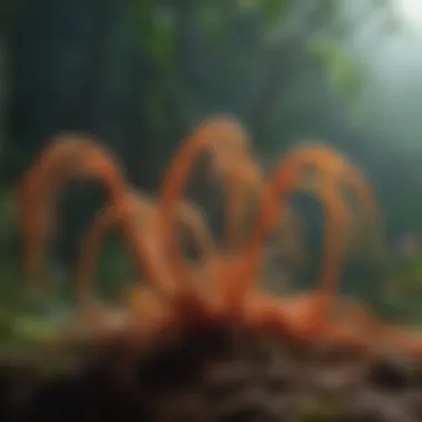 Biological Mechanisms of Cordyceps Diagram showing biological mechanisms of cordyceps