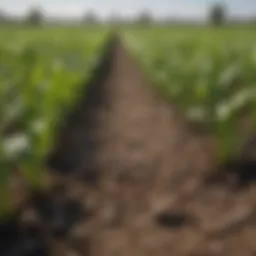 A vibrant field showcasing healthy crops supported by rich nitrogen levels