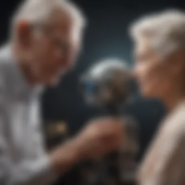 Companionship Through Robotics Robotic assistant providing companionship to an elderly individual