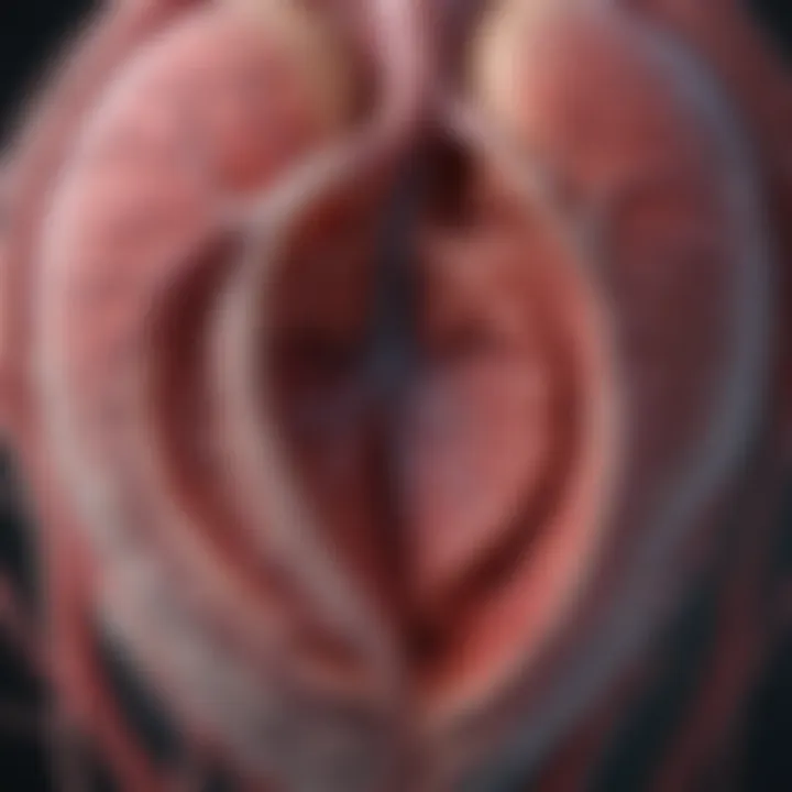 Illustration showing the embryonic development of the ventricular vein