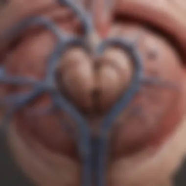 Role of the Ventricular Vein in Surgical Procedures Diagram illustrating the role of the ventricular vein in surgical interventions