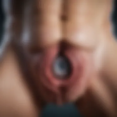 Transrectal ultrasound procedure demonstrating prostate imaging