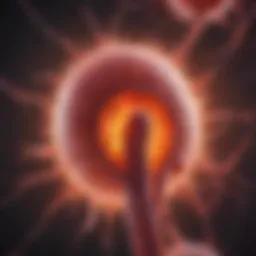 Abstract representation of metastatic bladder cancer therapy