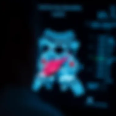 Pathological Findings in Neck Lymph Nodes Visual representation of lymph node pathology in ultrasound