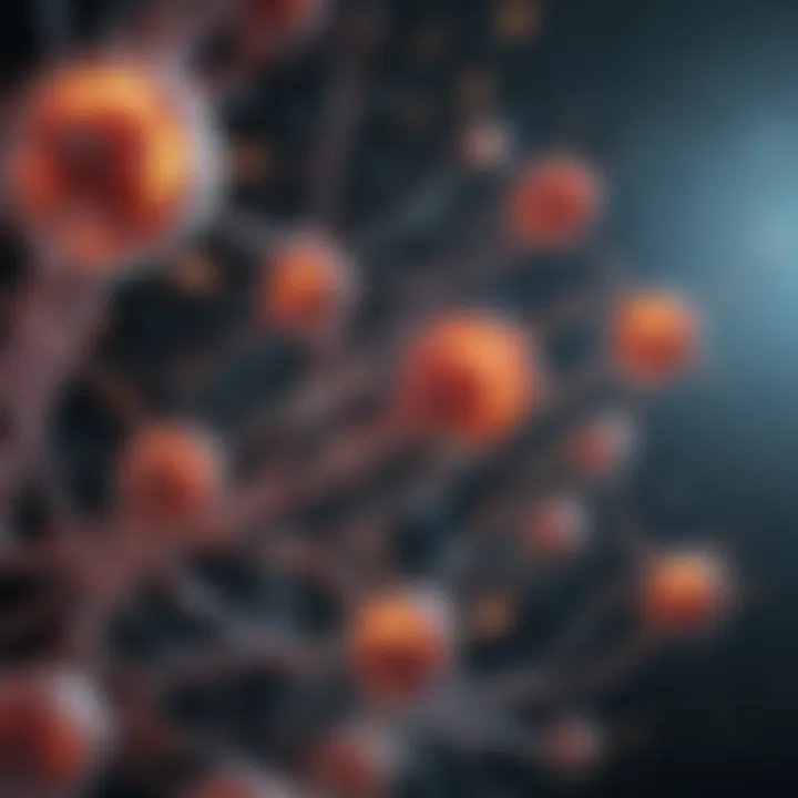 Visual representation of cell signaling pathways and interactions