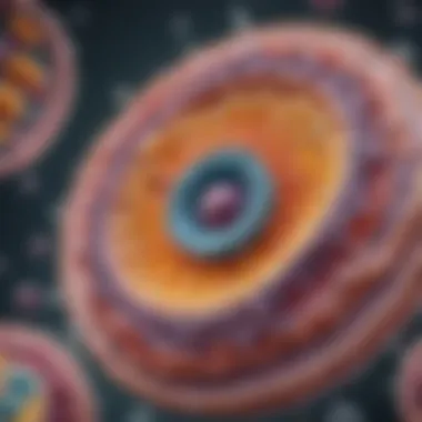 Eukaryotic Cell Structure Illustration showing the structure of a eukaryotic cell with labeled organelles