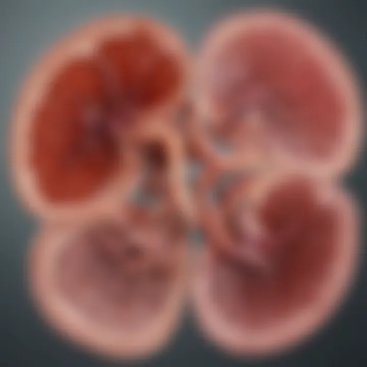 Diagram illustrating stages of chronic kidney disease