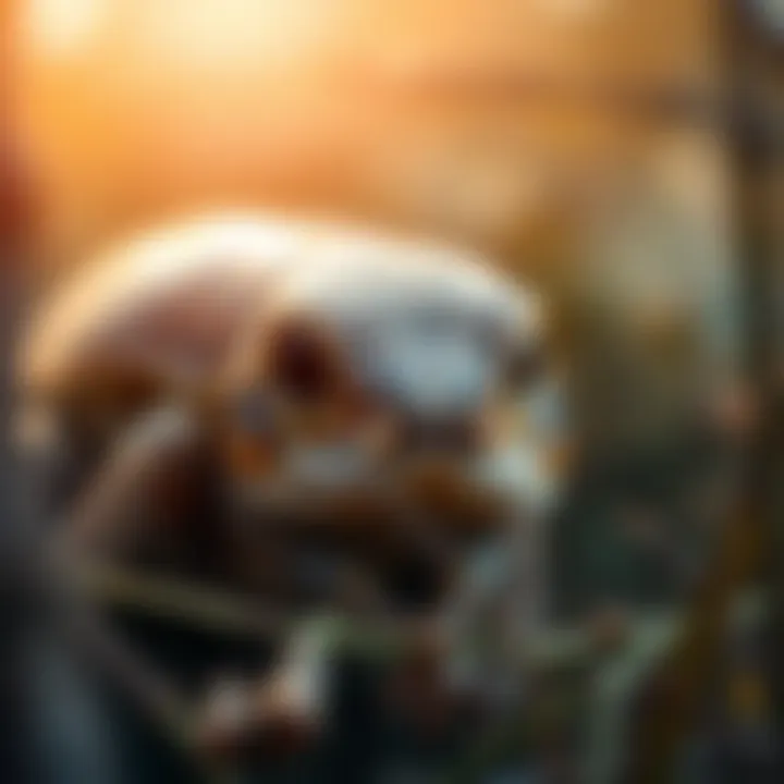 Spotlight on a Critically Endangered Species A close-up of a critically endangered species in its natural habitat