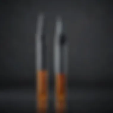 Detailed view of endo protaper file design