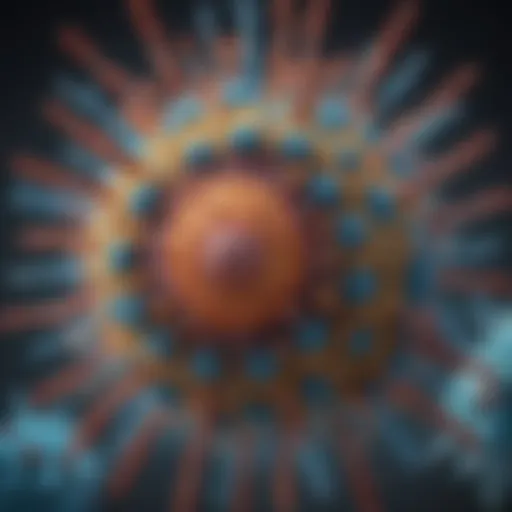 Visual representation of influenza virus structure
