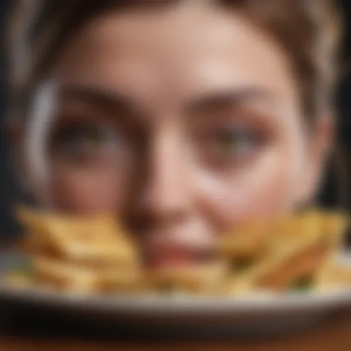 An abstract representation of food neophobia highlighting psychological barriers