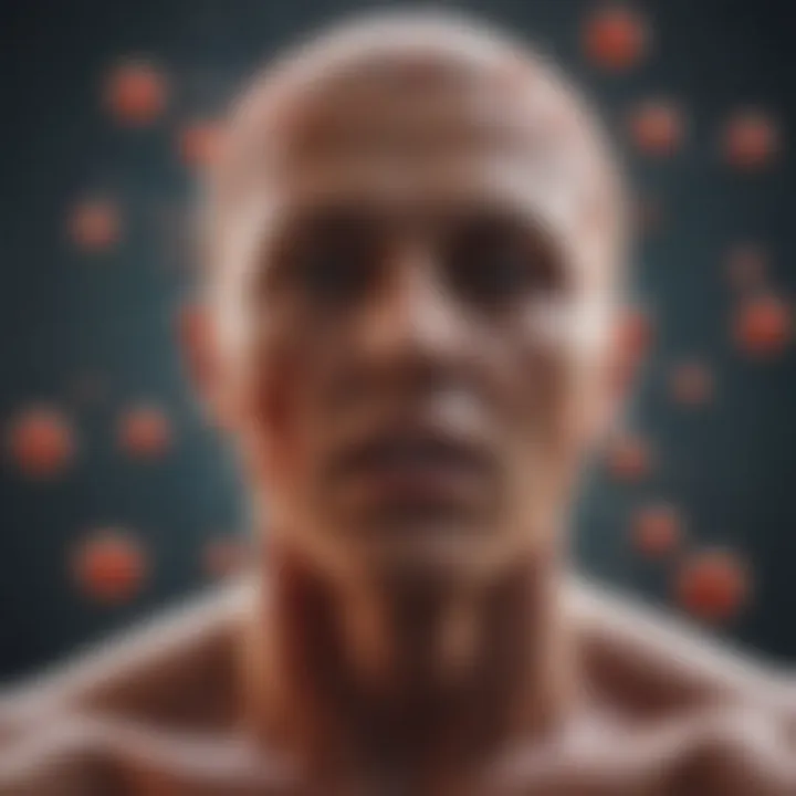 Diagram illustrating the immune system's response to viral infections.