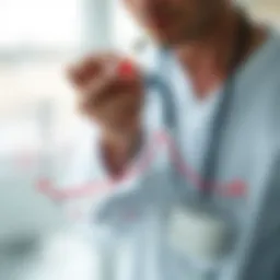 Graph illustrating LDL cholesterol levels related to heart health