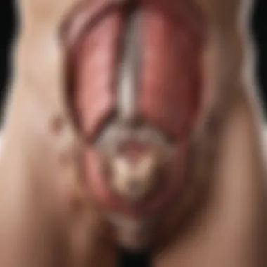 Pelvic Anatomy and Incontinence Anatomical illustration highlighting male pelvic anatomy related to incontinence treatment