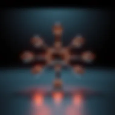 Geometrical arrangement of ammonia molecule illustrating bond angles