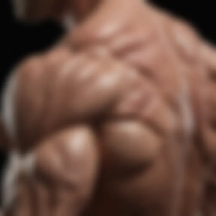 Visual representation of muscle atrophy