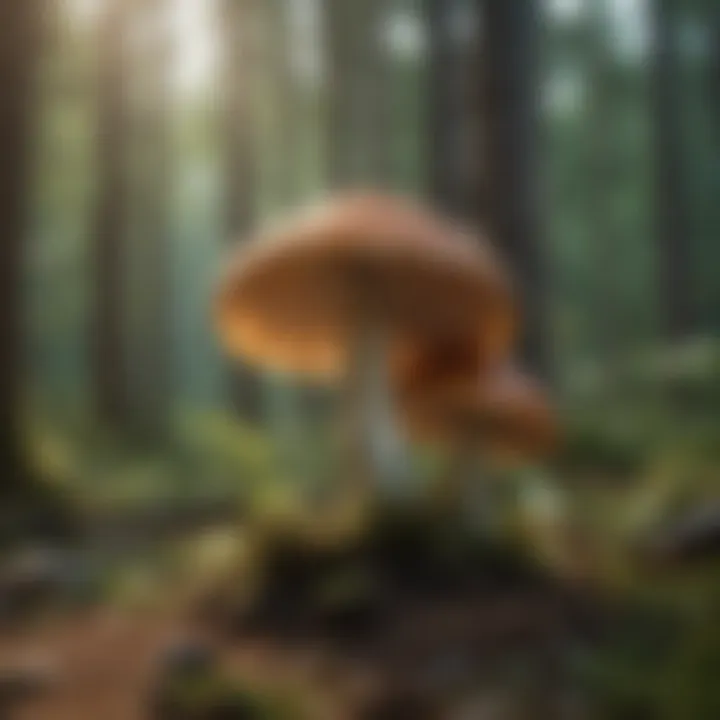 Diagram showing prevention strategies for mushroom poisoning