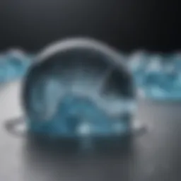 Illustration of polar ion formation in a solvent