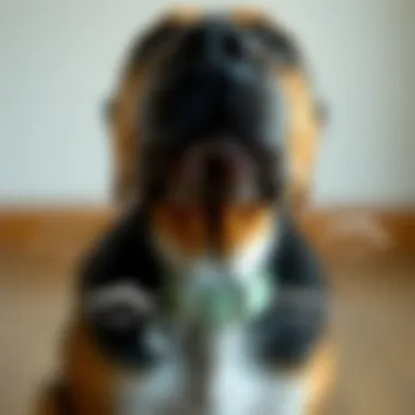 Diagram showing types of ocular worms in dogs