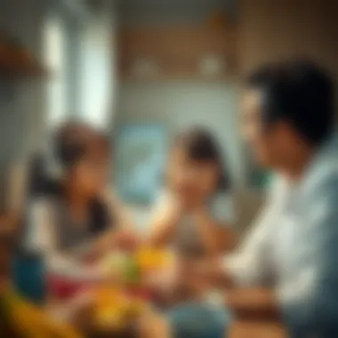 Family Influence on Dietary Choices A family discussing meal choices and nutrition