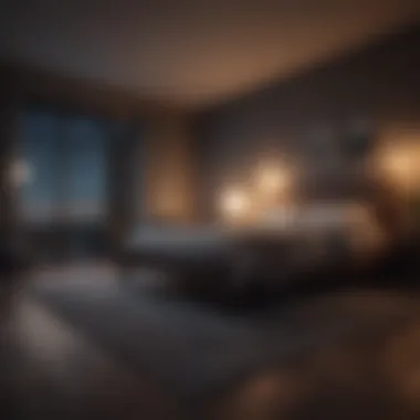 Calm Night Environment An artistic representation of a restful night scene with calming elements.