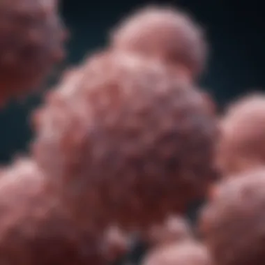 Microscopic Structure of Solid Tumours Microscopic view of solid tumour cells highlighting their structure and characteristics