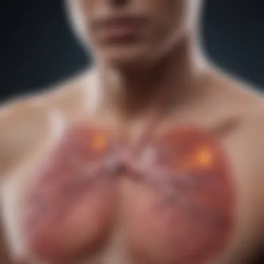 Symptoms of Staph Infection in the Lungs Diagram depicting symptoms associated with lung staph infections