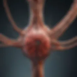 A detailed diagram illustrating the ischemic stroke mechanism.