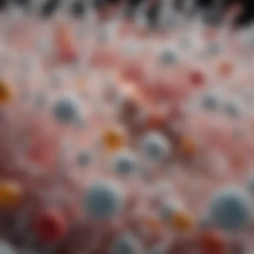 Microscopic view of probiotics