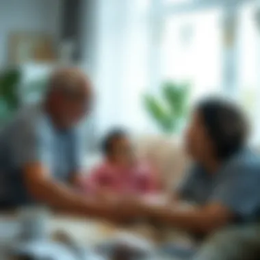 Family Coping Strategies in Advanced Cancer Conceptual image of family coping with advanced cancer stages