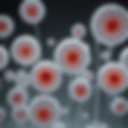 Detailed illustration of white blood cell types