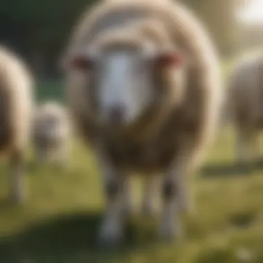 Impact of Vaccination on Sheep Health Healthy sheep grazing in a pasture